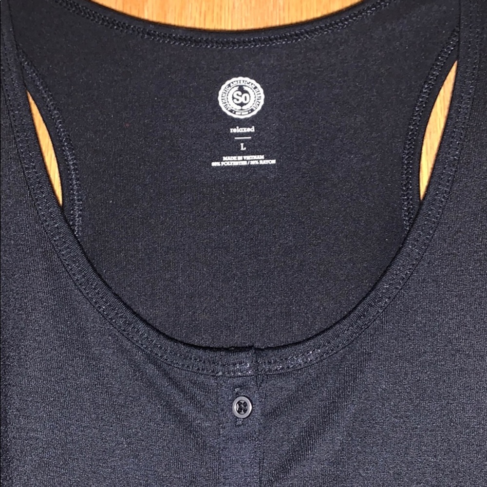 Black Racerback Tank - Picture 2 of 3